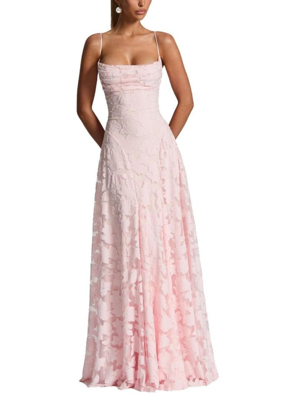 Floral A-Line Maxi Dress for Women | Perfect Wedding Guest & Bridesmaid Attire